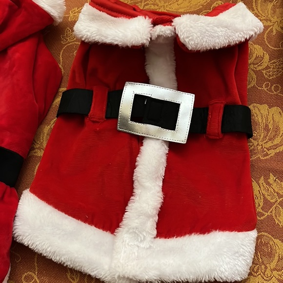 2for1 Santa and Ms.Claus dog outfits, size medium, medium/large - Picture 3 of 6